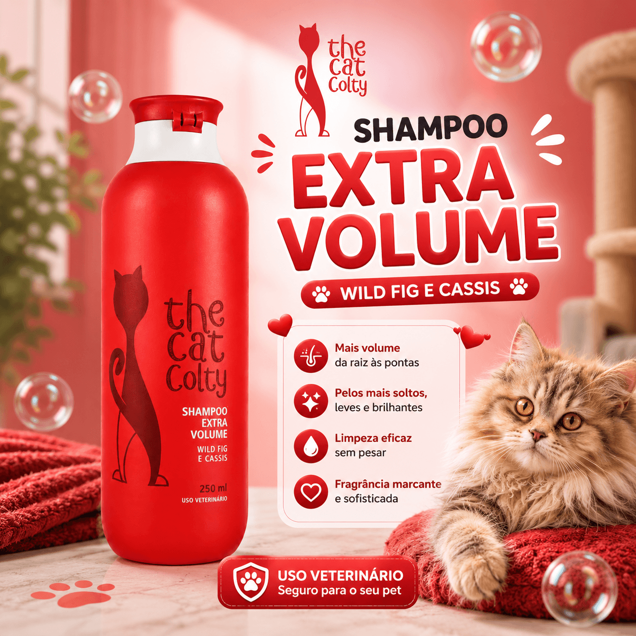Shampoo Extra Volume - Wild Fig e Cassis - 250ml