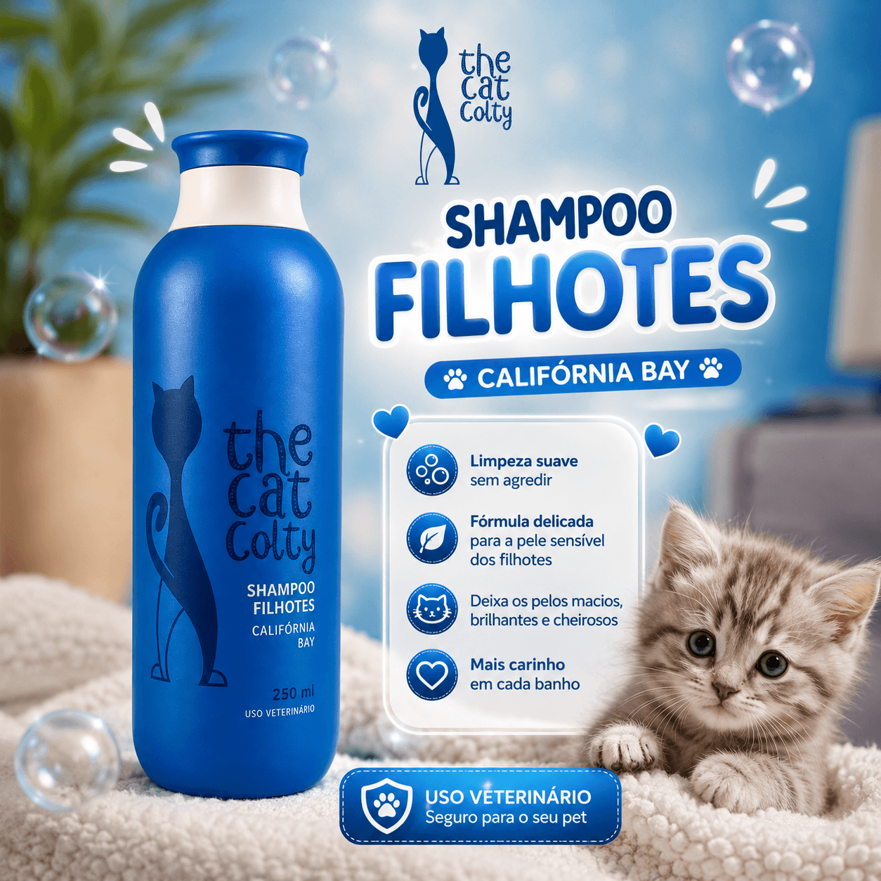 Shampoo Filhotes - California Bay - 250ml